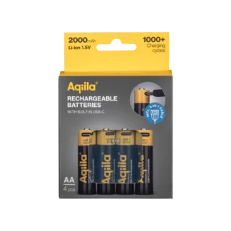 Uppladdningsbart USB-C Lithium batteri AA 1,5V 4-pack
